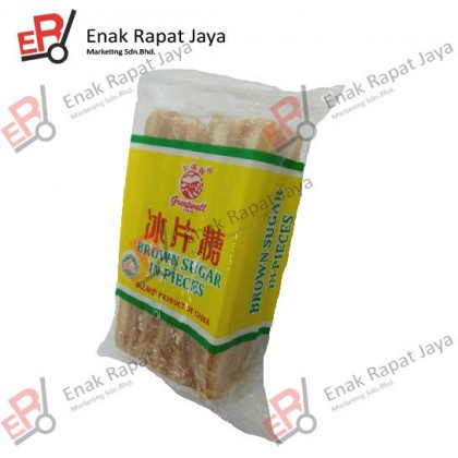 GREAT-WALL BRAND BROWN CANDY SUGAR IN PIECES / 長城牌 - 冰片糖 [400g]