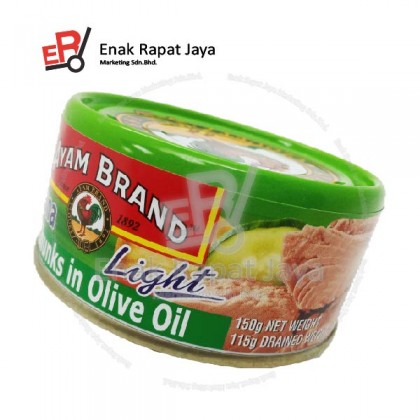 AYAM TUNA CHUNKS IN OLIVE OIL (LIGHT) [150g]