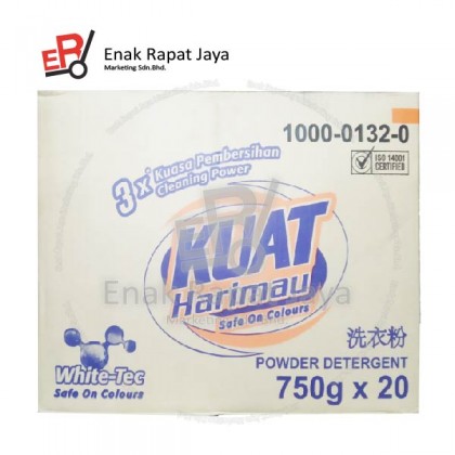 KUAT HARIMAU WHITE-TEC POWDER PUTIH [20x750g]