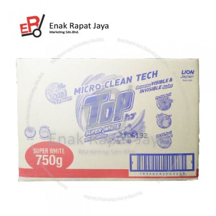 TOP DETERGENT POWDER SUPER WHITE (RED) [24x750g]