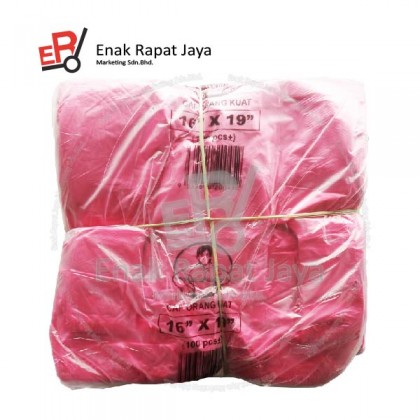 PLASTIC MERAH O.KUAT 16"x19" ±100PCS