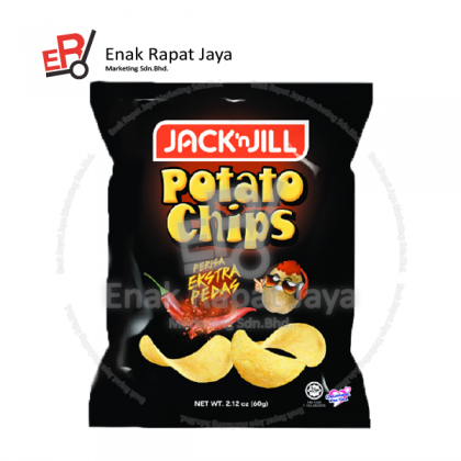 JACK N JILL POTATO CHIPS (EXTRA HOT & SPICY) [12x60g]