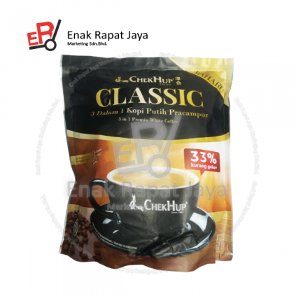 CHEK HUP WHITE COFFEE (CLASIC-BLACK) [12's x 37g]