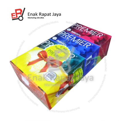 PREMIER FACIAL TISSUE 200's [200'sx4boxesx12poly]
