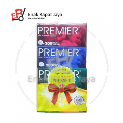 PREMIER FACIAL TISSUE 200's [200'sx4boxesx12poly]
