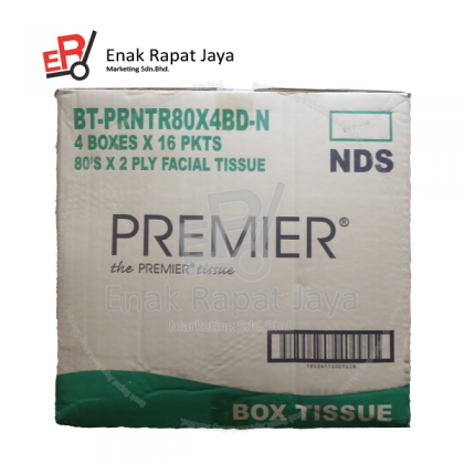 PREMIER FACIAL TISSUE NATURE 80's [80'sx4boxesx16poly]