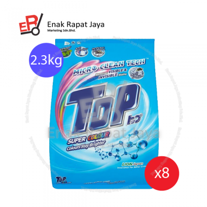 TOP DETERGENT POWDER SUPER COLOUR (BLUE) [8x2.1kg]