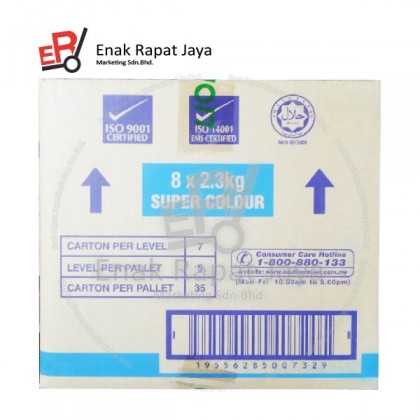 TOP DETERGENT POWDER SUPER COLOUR (BLUE) [8x2.1kg]