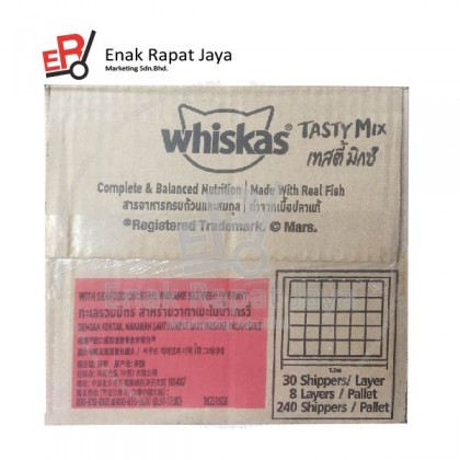WHISKAS TASTY MIX SEAFOOD COCKTAIL & WAGAME [28x70g]