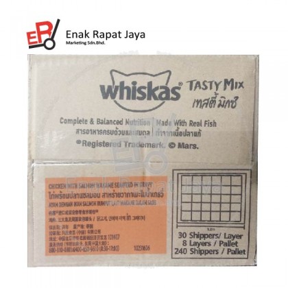 WHISKAS TASTY MIX CHICKEN & SALMON [28x70g]