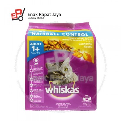 WHISKAS CHICKEN & TUNA (HAIRBALL CONTROL) [1.1kg]