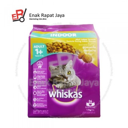 WHISKAS ADULT INDOOR FORMULA (DRY) [1.1kg]