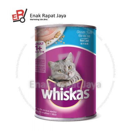 WHISKAS (400g) CANNED (MACKAREL & SARDINE / OCEAN FISH / TUNA)