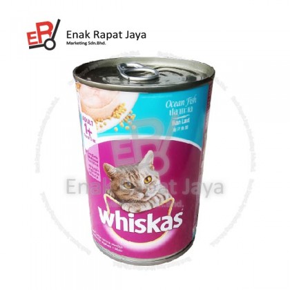 WHISKAS (400g) CANNED (MACKAREL & SARDINE / OCEAN FISH / TUNA)