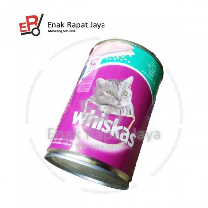 WHISKAS (400g) CANNED (MACKAREL & SARDINE / OCEAN FISH / TUNA)