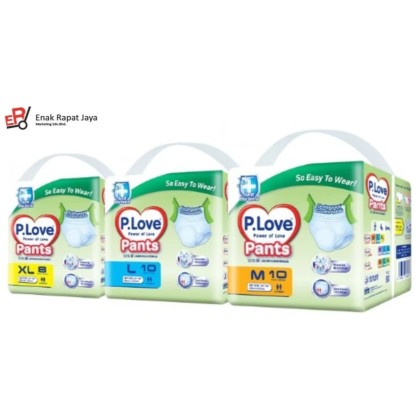P LOVE DIAPERS PANTS (L-10's / M-10's / XL-8)