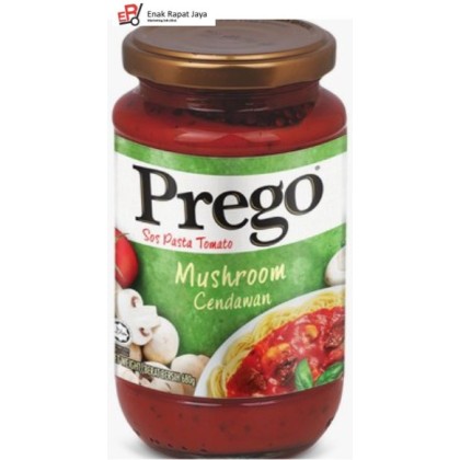 PREGO MUSHROOM PASTA SAUCE (HIJAU) (BOTTLE) [680g]