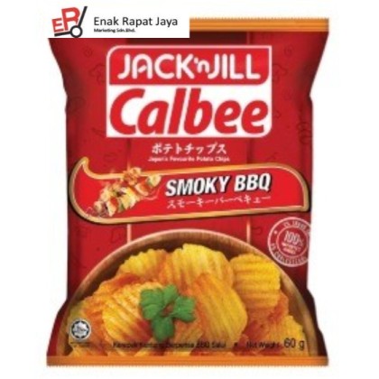 JACK N JILL CALBEE POTATO CHIPS (SMOKY BBQ) [60g]