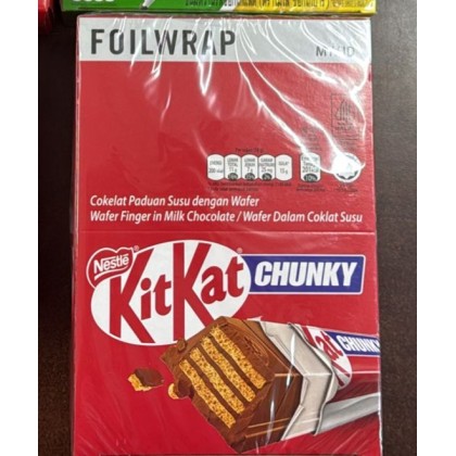 KIT KAT CHUNKY (CHOCOLATE/COOKIES & CREAM) [24pcsx6outersx38g]