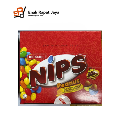NIPS CHOCOLATE COATED PEANUT [12packsx6outersx70g]