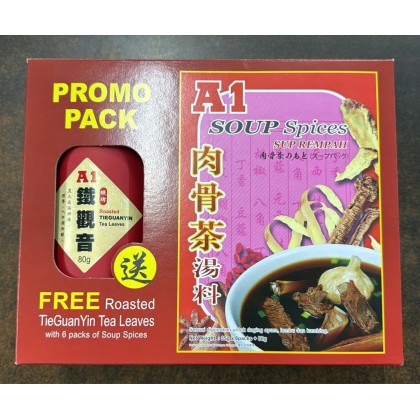A1 BAK KUT TEH SOUP SPICE FOC TEA LEAF [6packsx35g+TEA]