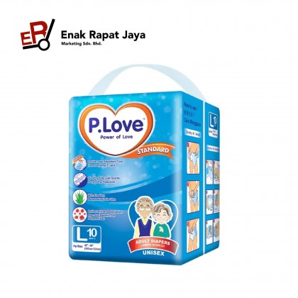 P LOVE DIAPERS (L-10's/M-10's/XL-8's)
