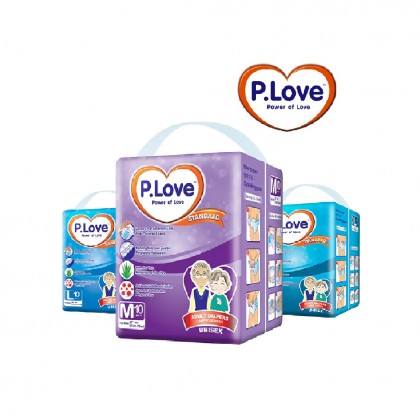 P LOVE DIAPERS (L-10's/M-10's/XL-8's)