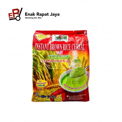 NATURE'S OWN INS BROWN RICE CEREAL DRINK W SPIRULINA (NO SUGAR) [30g]
