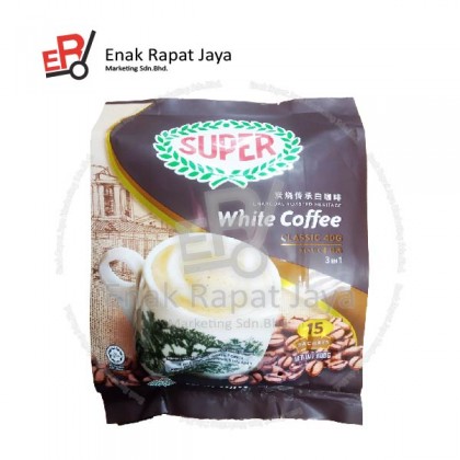 SUPER WHITE COFFEE 3 IN 1 (ROASTED) [15s x 40g]